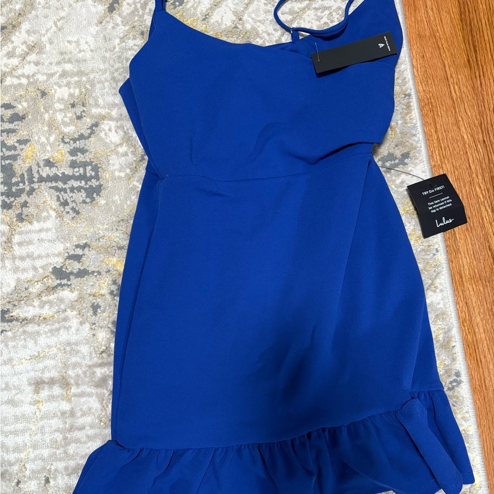 Lulu's Blue Sleeveless Dress